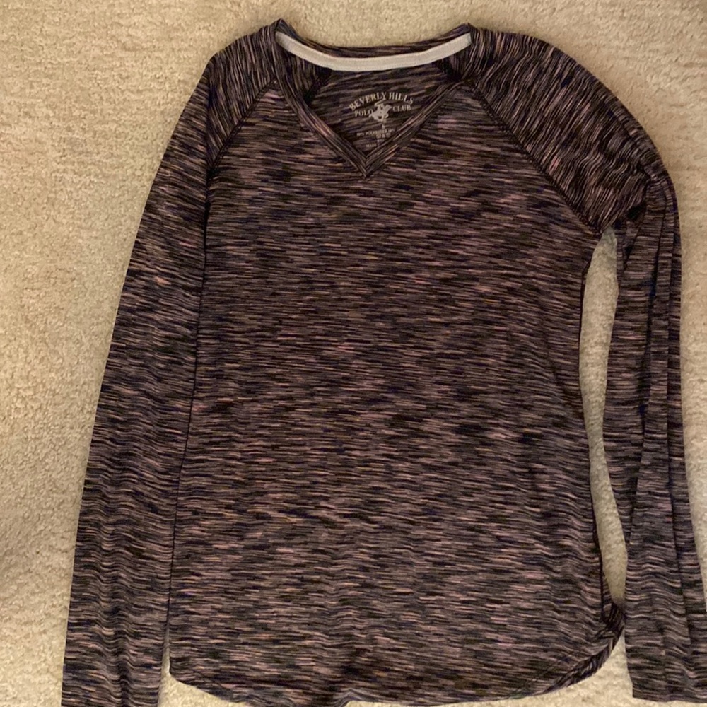Polo-  sleeve workout top